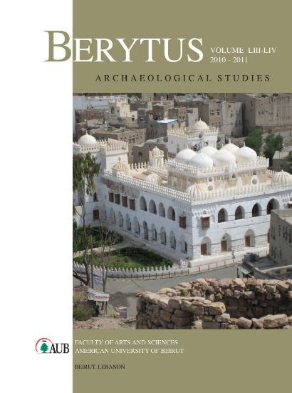 Picture of Berytus Volume LIII-LIV / 2010-2011